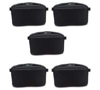 Giwnhvx Lot de 5 pochettes rembourrées universelles pour appareil photo reflex numérique (noir)