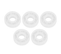 Giwnhvx Lot de 5 roulements à billes blancs 6000 en céramique ZrO2 avec oxyde de zirconium 10 x 26 x 8 mm
