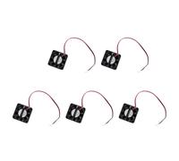 Giwnhvx Lot de 5 ventilateurs de refroidissement CC 12 V 0,1 A 2 broches pour boîtier PC CPU 40 mm x 40 mm x 10 mm