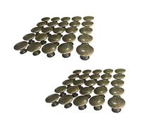 Giwnhvx Lot de 50 boutons de porte et tiroir vintage 30 mm pour commode et armoire, bronze vieilli
