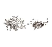 Giwnhvx Lot de 50 écrous de verrouillage hexagonaux M2 en nylon plaqué zinc et 100 écrous hexagonaux métriques M2 en acier inoxydable 304 pour boulon