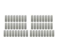 Giwnhvx Lot de 50 étiquettes de gravure en acier inoxydable rectangulaires avec 4 trous 1 pouce x 3 pouces