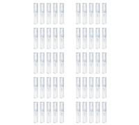 Giwnhvx Lot de 50 étuis acryliques transparents, boîte cadeau stylo réutilisable vide conteneur stylo en plastique boîte emballage crayon