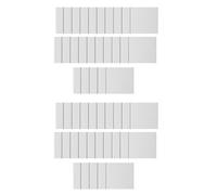 Giwnhvx Lot de 50 mini panneaux magnétiques en toile vierges pour peinture, art, cadeau, décoration