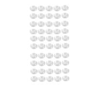 Giwnhvx Lot de 50 petites capsules rondes en plastique transparent 24 mm