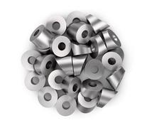 Giwnhvx Lot de 50 rondelles biseautées en acier inoxydable de 6,35 mm à 30 degrés pour garde-corps de câble de pont de 0,6 cm à 1,9 cm T316 de qualité marine