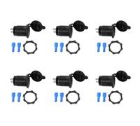 Giwnhvx Lot de 6 adaptateurs de prise d'alimentation double USB 5 V 4,8 A pour voiture bateau camping-car 12 V 24 V