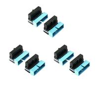 Giwnhvx Lot de 6 adaptateurs d'extension USB 3.0 20 vers le bas coudé à 90 degrés mâle vers femelle pour carte mère