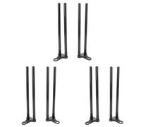 Giwnhvx Lot de 6 barres anti-accrocs pour pêche à la carpe - Coupe-vent - Connecteur de canne à pêche