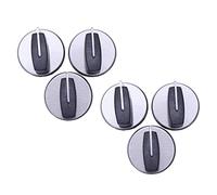 Giwnhvx Lot de 6 boutons universels pour brûleurs de four, interrupteur rotatif de contrôle pour cuisinière à gaz