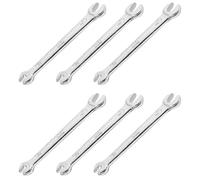 Giwnhvx Lot de 6 clés à double extrémité ouverte en forme de U Argenté 5,5 x 7 mm