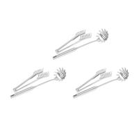 Giwnhvx Lot de 6 couverts à spaghetti en acier inoxydable - Pince à spaghetti - Cuillère à pâtes - Fourchette