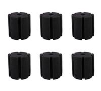 Giwnhvx Lot de 6 éponges biochimiques de rechange pour filtre d'aquarium Noir