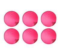 Giwnhvx Lot de 6 éventails ronds pliables Rouge