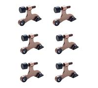 Giwnhvx Lot de 6 goupilles de charnière rouges - Butée de porte réglable et robuste avec pare-chocs en caoutchouc pour réduire les dommages potentiels causés par les bosses murales