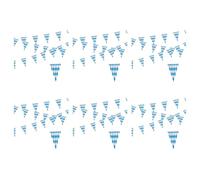 Giwnhvx Lot de 6 guirlandes bavaroises décoratives de 10 m pour fête de la bière - Bannière bavaroise - Accessoire photo