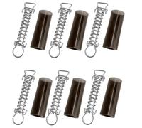 Giwnhvx Lot de 6 Housses de Protection D'Hiver pour Piscine avec Ressort de Protection pour Piscine avec Anneau en D et Manchons à Ressort en Vinyle