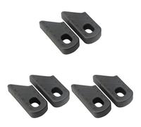 Giwnhvx Lot de 6 housses de protection universelles en caoutchouc pour pédalier de vélo de route, noir