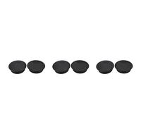 Giwnhvx Lot de 6 œillets de câble de bureau de 50 mm de diamètre - Noir