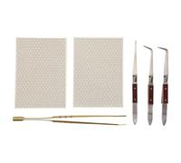 Giwnhvx Lot de 6 kits de soudure pour bijoux, planches à souder, plaques à souder, bijoux, outils de fondage, fournitures de fonte, pinces à épiler faciles à installer