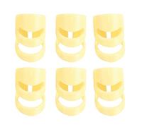 Giwnhvx Lot de 6 médiators pour guitare électrique, acoustique, ukulélé, index de doigt pour guitare à cordes, partie M