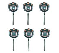 Giwnhvx Lot de 6 mini chauffe-mains portables 2400 mAh avec chargeur USB pour l'hiver et la randonnée Vert