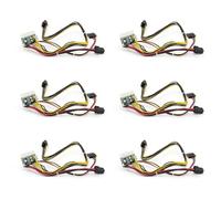 Giwnhvx Lot de 6 modules d'alimentation PCI-E 6 broches CC 12 V 300 W DC-ATX-300 W 24 broches ATX