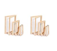 Giwnhvx Lot de 6 moules en papier et bois - 3 tailles de cadres pour bricolage - 12,7 x 17,8 cm, 19,8 x 24,8 cm, 24,8 x 33 cm