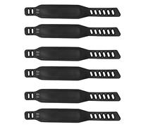 Giwnhvx Lot de 6 paires de sangles de pédales de vélo d'appartement élargies pour vélo d'appartement, vélo stationnaire, maison ou salle de sport