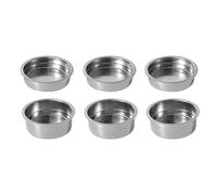 Giwnhvx Lot de 6 paniers filtrants pressurisés en acier inoxydable pour machines à café 51 mm