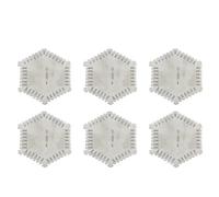 Giwnhvx Lot de 6 peignes hexagonaux de haute précision en acier inoxydable pour film humide