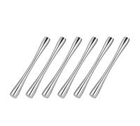 Giwnhvx Lot de 6 pilons à cocktail en acier inoxydable pour fruits frais, épices, barres glacées, outils de 26 cm