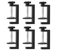 Giwnhvx Lot de 6 pinces G universelles pour le travail du bois - Petite pince de bureau - Cadre de visage avec mâchoire large stable en C