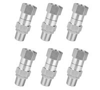 Giwnhvx Lot de 6 raccords pivotants pour nettoyeur haute pression de 1,9 cm - Connecteur rotatif à 360 degrés pour lavage de voiture
