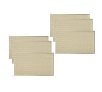 Giwnhvx Lot de 6 sets de table rectangulaires tissés - Antidérapants - 45,7 x 30,5 cm - Structurés et résistants aux rayures - En PVC - Pour la cuisine et la décoration intérieure B