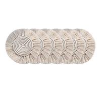 Giwnhvx Lot de 6 sous-verres BohéMien, dessous de verre en coton, dessous de verre rond dans le macramé, dessous de verre pour verres, table, bar