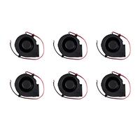 Giwnhvx Lot de 6 ventilateurs de refroidissement 75 mm x 30 mm CC 12 V 0,36 A 2 broches pour ordinateur PC
