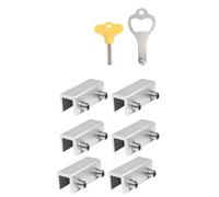 Giwnhvx Lot de 6 verrous de fenêtre pour fenêtre coulissante verticale et horizontale et portes coulissantes, serrure réglable