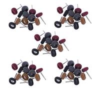 Giwnhvx Lot de 60 brosses abrasives pour polissage, polissage, polissage, polissage, polissage, meule rotative