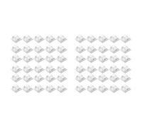 Giwnhvx Lot de 60 crochets pour guirlandes lumineuses d'extérieur - Crochets transparents avec 60 supports adhésifs étanches