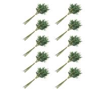 Giwnhvx Lot de 60 feuilles d'eucalyptus artificielles en plastique pour décoration de maison, de Noël, de mariage - Vert
