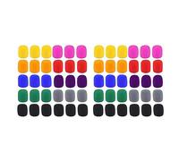 Giwnhvx Lot de 60 housses épaisses en mousse pour microphone de scène karaoké DJ (12 couleurs)