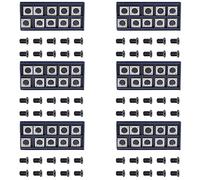 Giwnhvx Lot de 60 inserts carrés droits en carbure de tungstène de 14 mm avec 60 vis M610 mm pour fraise hélicoïdale