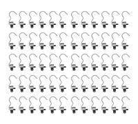 Giwnhvx Lot de 60 leggings pour cintres pour pantalon à clip simple gain de place portable en acier inoxydable