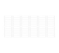 Giwnhvx Lot de 60 supports de plaque nominative en acrylique transparent de qualité supérieure - 5,1 x 20,3 cm