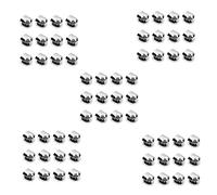 Giwnhvx Lot de 60 supports réglables en alliage de zinc pour étagère et rampes d'escalier