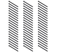 Giwnhvx Lot de 60 vis à six pans creux M3 x 45 mm en alliage d'acier noir
