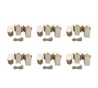 Giwnhvx Lot de 600 étiquettes en bois brut de 6,8 x 3,8 cm avec trou, pour suspendre et décoration de mariage, projets d'artisanat