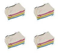 Giwnhvx Lot de 72 trousses de maquillage en toile multifonction avec fermeture éclair