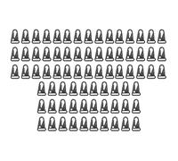 Giwnhvx Lot de 75 mousquetons à ouverture élargie pour sac à dos - Mousqueton